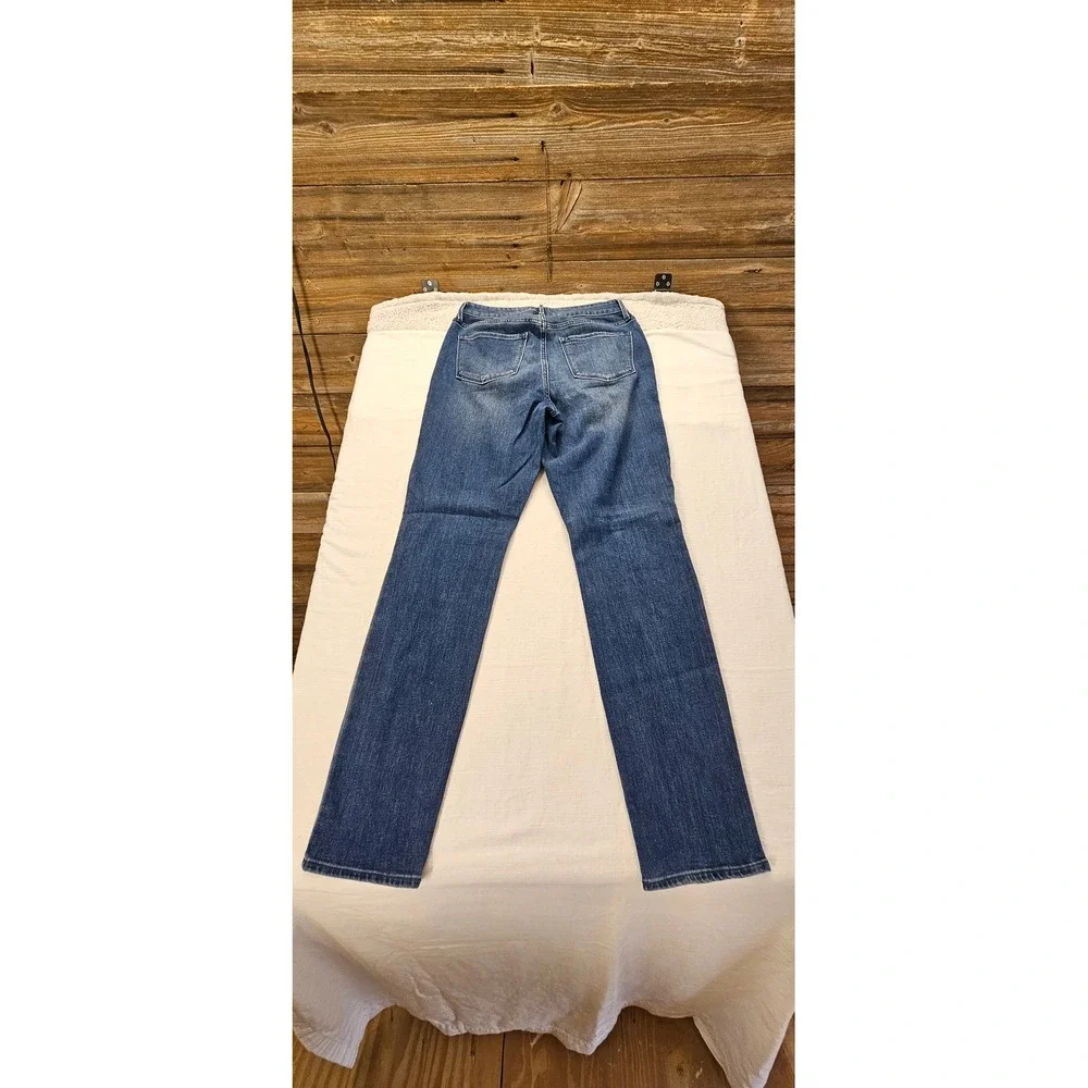 Old Navy High-Rise Wow Straight Jeans Womens 8 Long Medium Wash Blue Denim - Picture 5 of 5